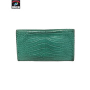 札入れ・マネークリップ HERMES クロコダイル エメラルドグリーン