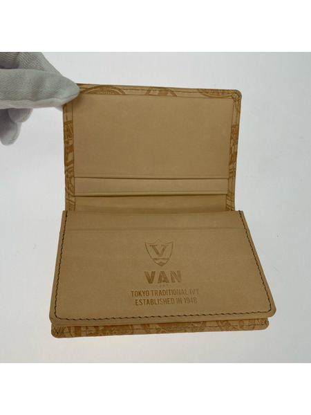 VAN JAC 札入レ・マネークリップ ヌメ革 カードケース