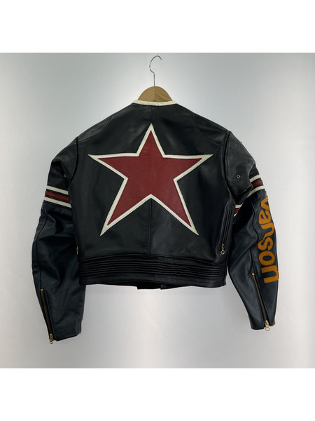 VANSON ライダース MODEL STAR シングル レザー ライダースジャケット 40