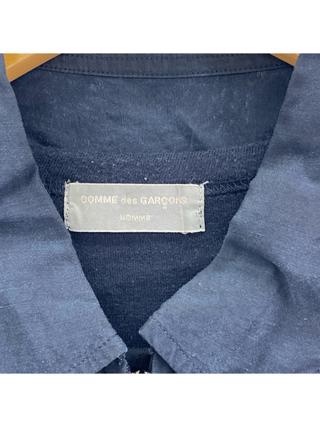 COMME des GARCONS HOMME 銀タグ 田中オム キュプラ×コットン ドッキングS/S