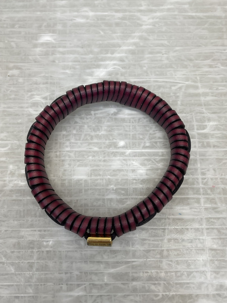【美品】LOEWE カーフスキンバングル LOEWE ロエベ ダブル バングル セット グリーン イエロー カーフ