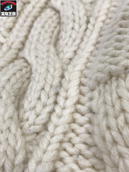 LV ウールカシミヤ タートルネック ニット アイボリー (L)VCCM08