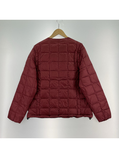 no brand ダウンジャケット TAION extra  バーガンディ