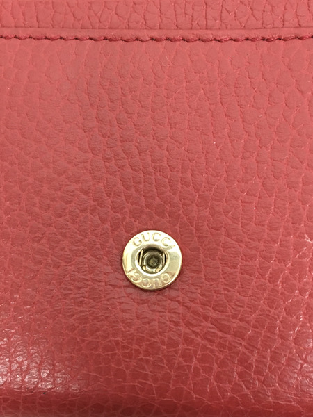 GUCCI グッチ レザー 二つ折り 長財布 赤[値下]