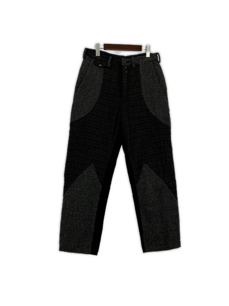 パンツ ink リメイクウールパンツ ドッキング(M)茶