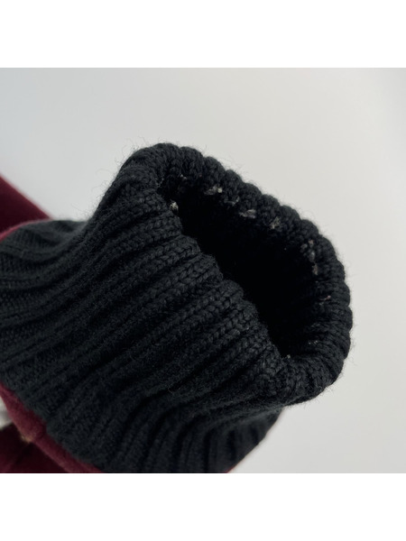 WACKO MARIA ジャケット ウールスタジャン/裏地総柄/レッド/L