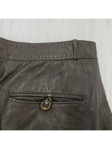 パンツ Maddorini レザーパンツ ブラウン