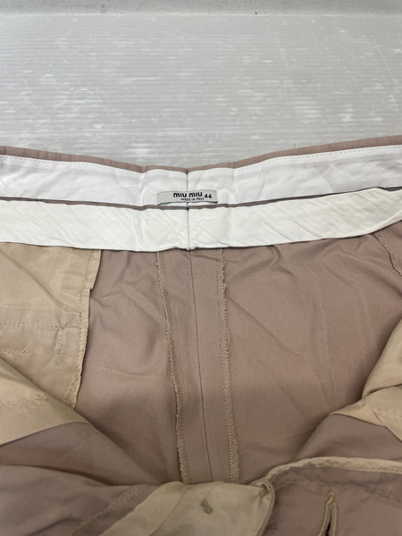  miumiu 00s メンズライン 2008 コットンスラックス 44 ピンクベージュ[値下]