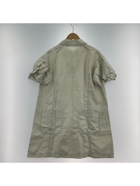 UNDERCOVER 08SS S/Sデザインシャツワンピース 1 アイボリー A1706[値下]