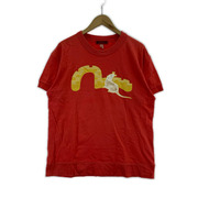 YAMANE 半袖Tシャツ・カットソー プリント カモメチーズ赤 (42)