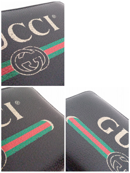 GUCCI/ヴィンテージロゴ/ラウンドファスナー/49631