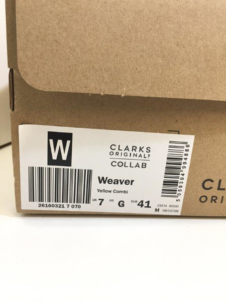 Clarks Originals xLEVI'S VINTAGE CLOTHING LVC Weaver (25.5cm) 26160321 YELLOW COMBI クラークス ×リーバイス ビンテージクロージング[値下]