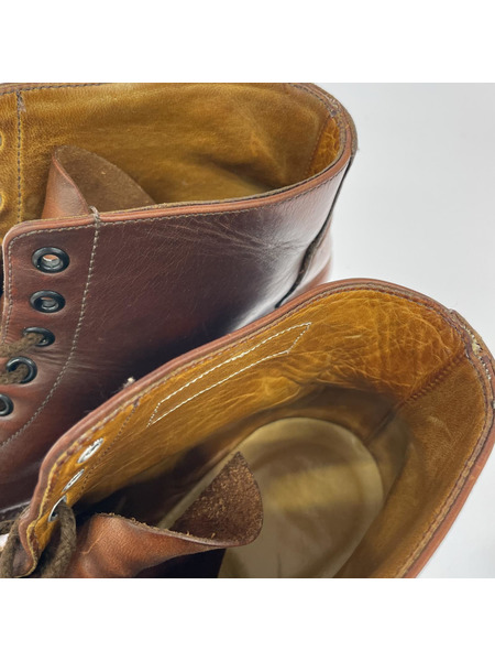 YUKETEN ブーツ JOHNSON BOOTS レザー/レースアップブーツ/9ハーフD/茶[値下]