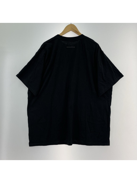 MM6 半袖Tシャツ・カットソー MM6 フロントカレンダー刺繍 S/Sカットソー 黒 (L)