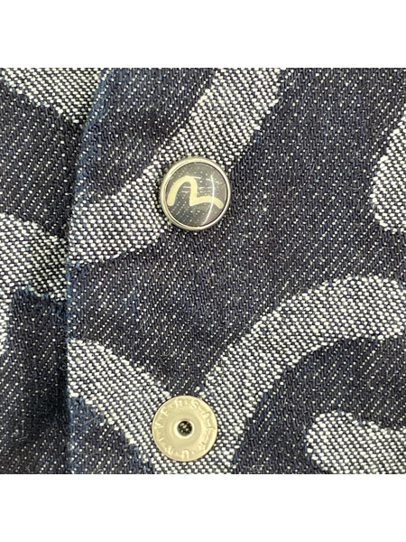 EVISU ジャケット カモメ総柄 ベスト