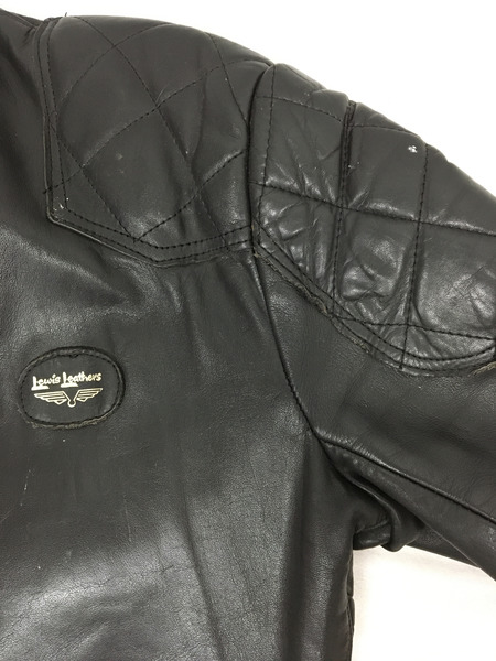 70s Lewis Leathers パッド スーパーファントム カスタム ライダースジャケット size42[値下]