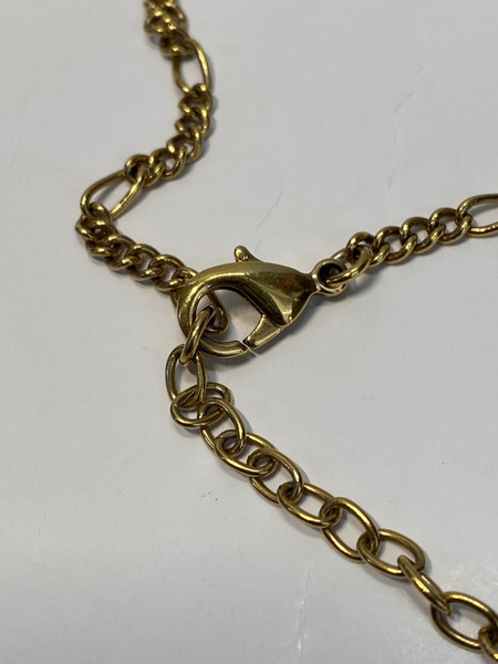 VERSACE  ロゴプレートネックレス ゴールド