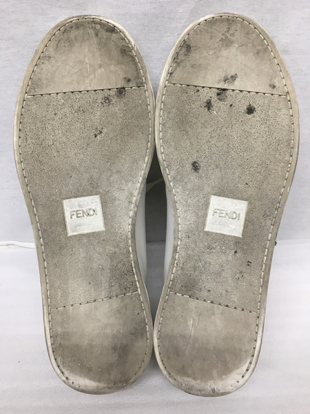 FENDI/White Leather Super Bugs Sneakers/サイズ8/白 