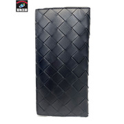 BOTTEGA VENETA イントレチャート 札入れ BLK 長財布