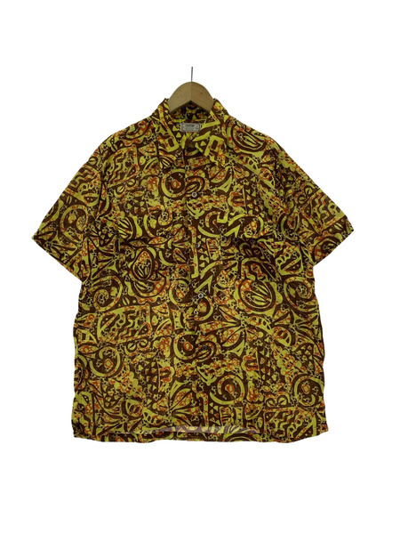 OLD・VINTAGE 半袖シャツ ARROW 総柄オープンカラーシャツ (M)