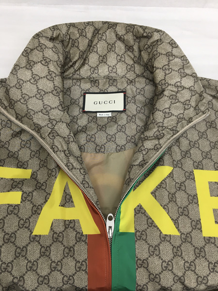GUCCI　メンズラグ衣料 FAKE NOT Slogan Printing Jacket (50)
