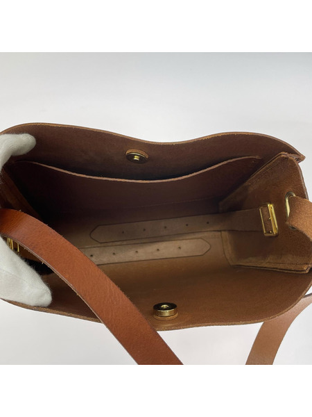 ハンドバッグ pelletteria ibona レザー 茶