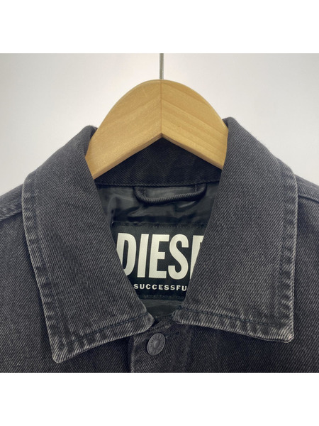 DIESEL ダウンジャケット D-SHYLA デニム切リ替エ (S)BLK