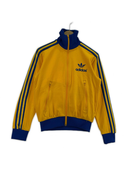 adidas ジャケット adidas トラックジャケット イエローブルー XS