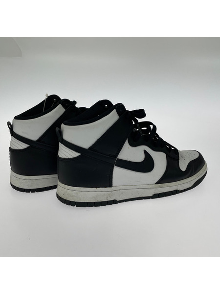 NIKE スニーカー DUNK HIGH 27.5cm BLACK/WHITE