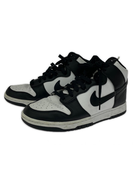 NIKE スニーカー DUNK HIGH 27.5cm BLACK/WHITE