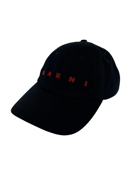 MARNI 24SS 刺繍ロゴ ベースボールキャップ S 黒 CLZC0108S0[値下]