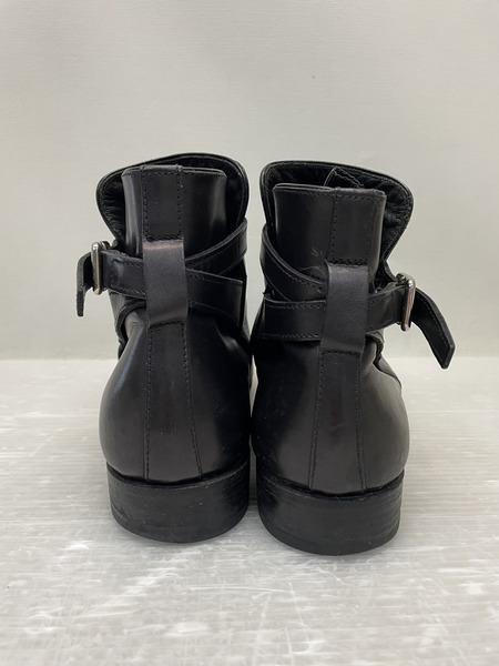PRADA レザーストラップショートブーツ 6 1/2 ブラック[値下]