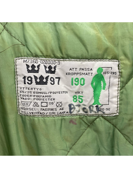 OLD・VINTAGE ミリタリージャケット スウェーデン軍 M90 コールドウェザーパーカー