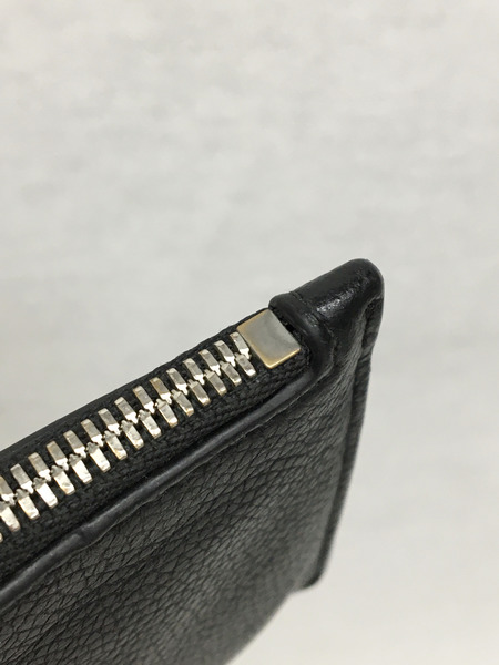Balenciaga　小銭入れ・コインケース ブラックレザー ジップ付きコインカードケース