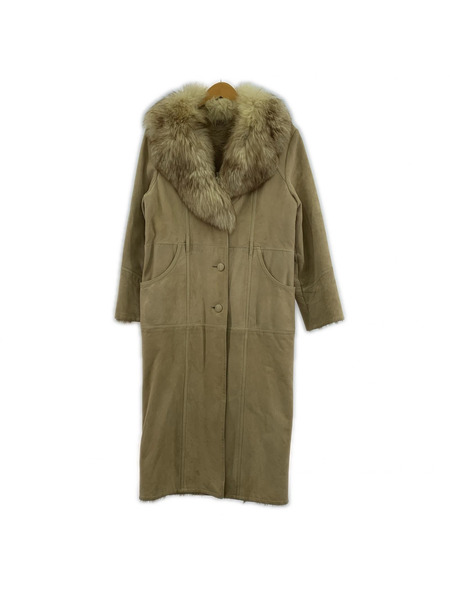 レザージャケット jacques lucas スウェードロングコート ファー