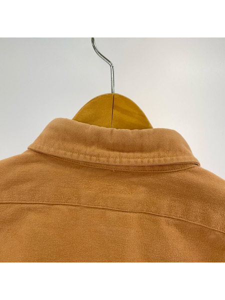 L.L.Bean 長袖シャツ 80s- ネル 茶 (16.5)