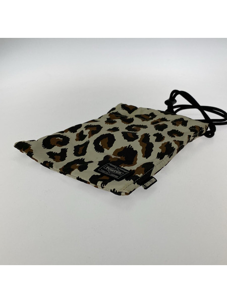 PORTER ソノ他バッグ WACKOMARIA PORTER レオパード 巾着ポーチ