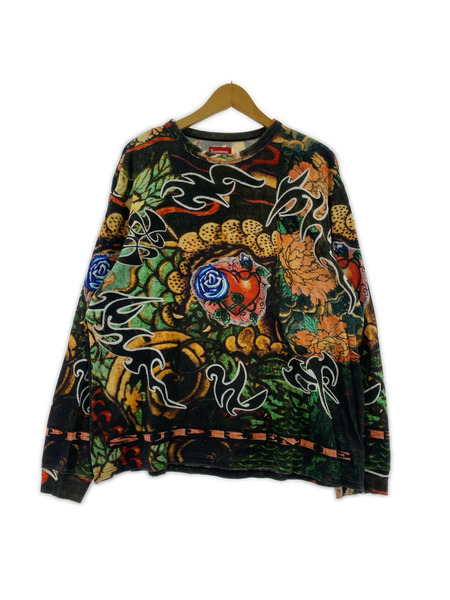 Supreme 長袖Tシャツ・カットソー 22ss Sacred Heart Waffle 総柄 (M)