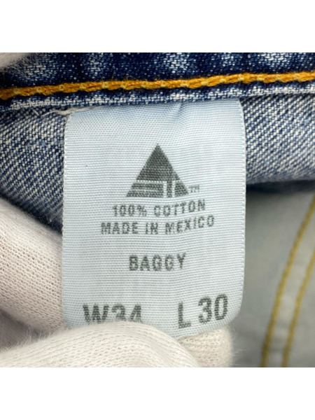 Levi's デニム・ジーンズ 00s SILVER TAB BAGGY ダメージデニム W34L30