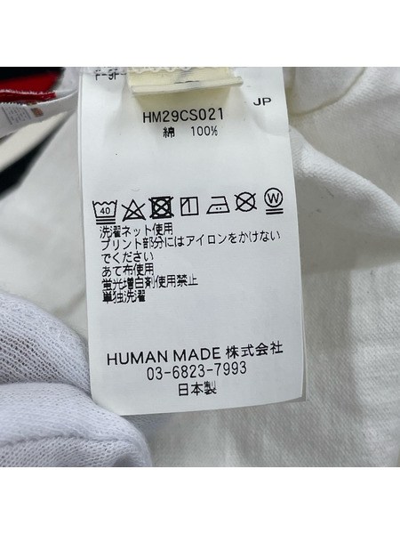 HUMAN MADE 長袖Tシャツ・カットソー ハート WHT L