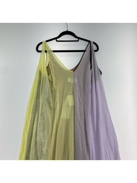 MM6 ノースリーブワンピース 20SS  Multicolor Panel Lace Dress