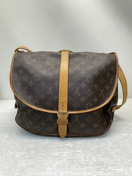 LOUIS VUITTON ソミュール35 モノグラム ダブルショルダーバッグ M42254/AR0924