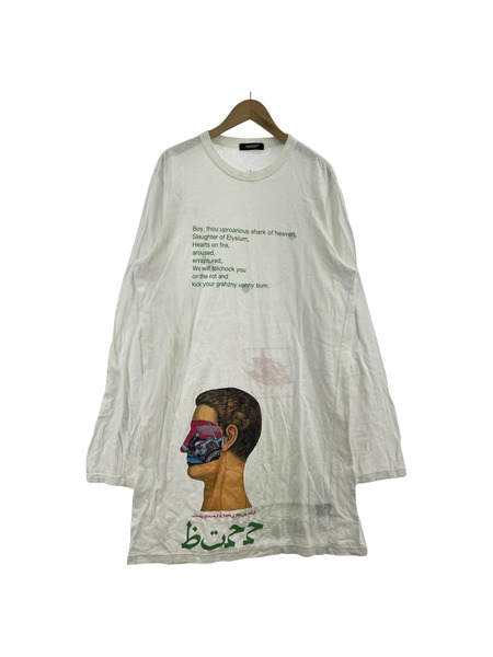 UNDERCOVER 長袖Tシャツ・カットソー UCU4805-2 プリントロングカットソー 3 ホワイト