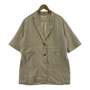 AMERI LIGHT HALF SLEEVE SHIRT JACKET ベージュ 02210671100