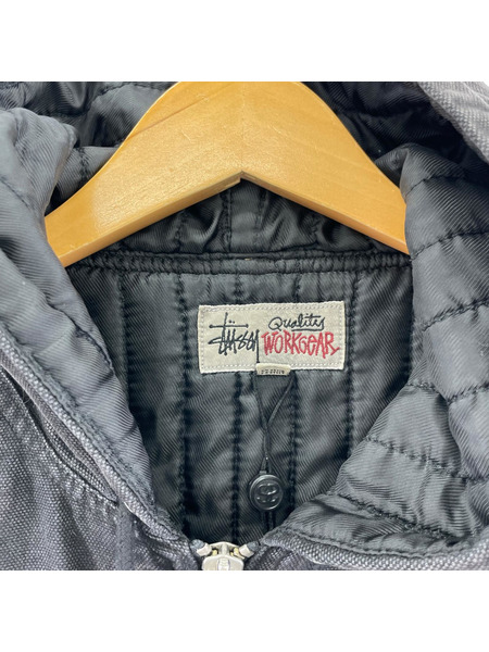 STUSSY Insulated Canvas Work Jacket S 黒 115716