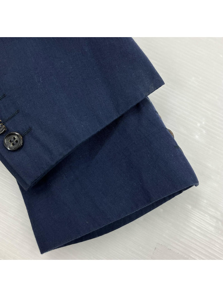 80s COMME des GARCONS HOMME デカオム ダブルブレストジャケット M 紺[値下]