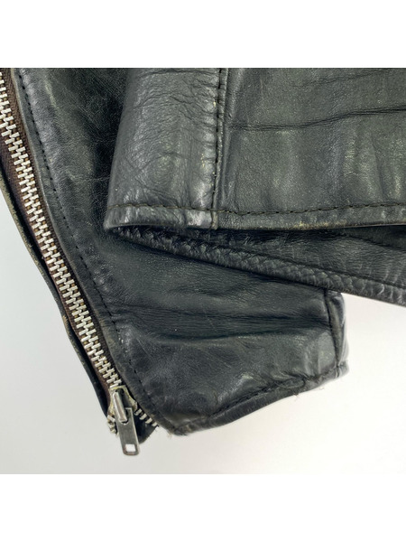 BROOKS ライダース 60s/BROOK/シングル/ブラック