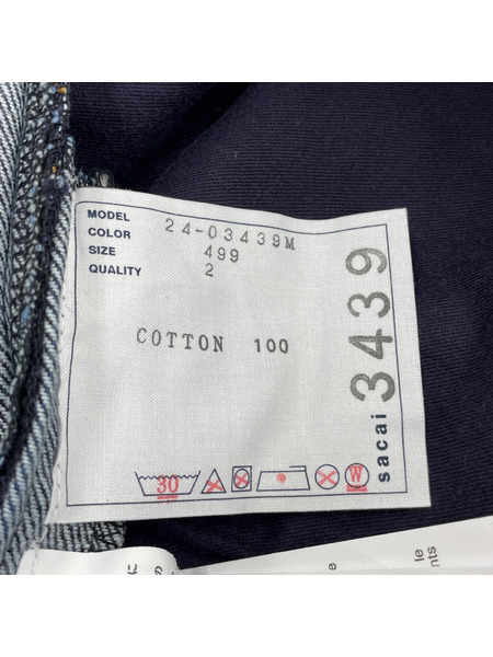 Sacai BELTEED BAGGY FLAIR DENIM PANTS ベルテッドデニム 2