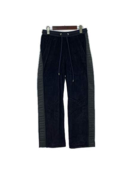 DIRK BIKKEMBERGS パンツ ベロアトラックパンツ S BLK