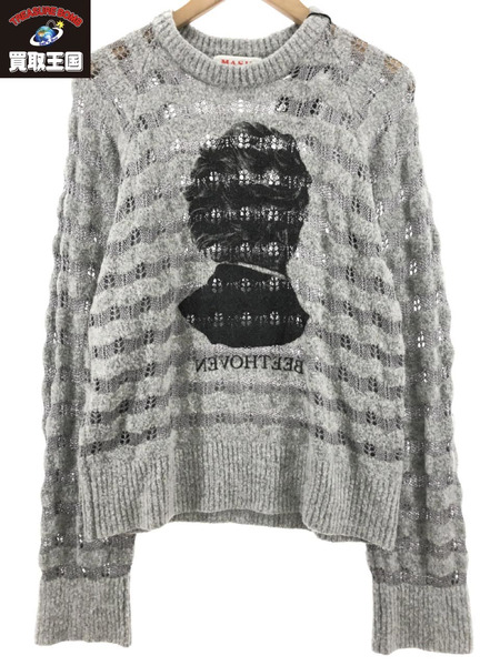 MASU REVERSE BEETHOVEN SWEATER GRY 48 WVFW-KN0122|商品番号